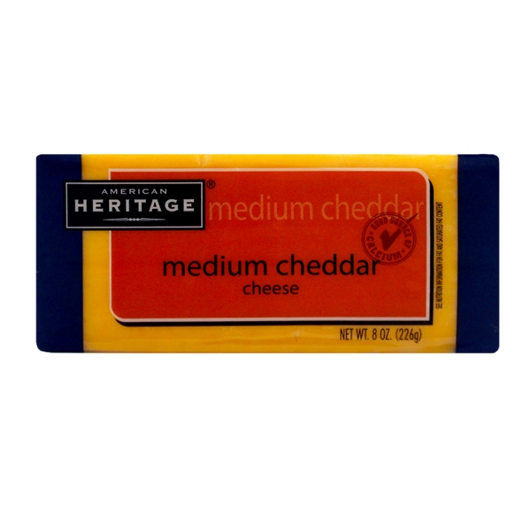 美國<br>切達乾酪<br>HERITAGE  medium  cheddar<br>226g