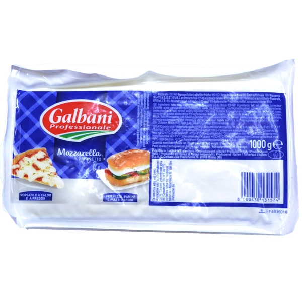 義大利Galbani<br>摩札雷拉乾酪<br>Mozzarella Cheese<br>1kg