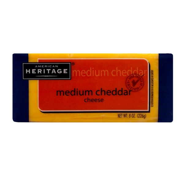 美國<br>切達乾酪<br>HERITAGE  medium  cheddar<br>226g